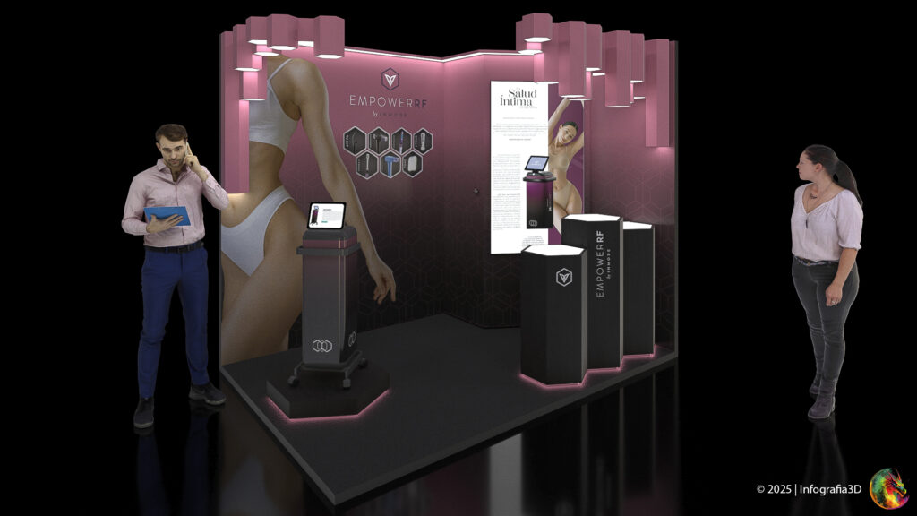 Diseño Stand | Renders/Gráfica/Planos constructivos