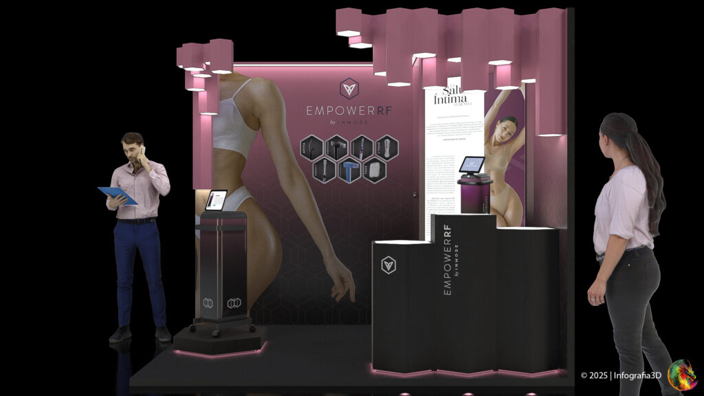 Diseño Stand | Renders/Gráfica/Planos constructivos