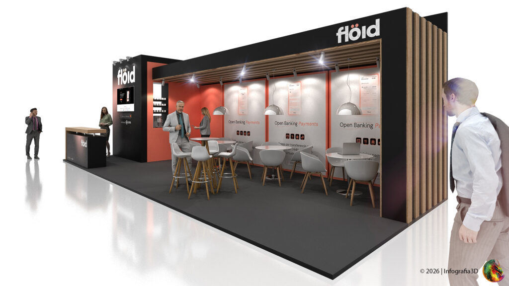 Diseño Stand | Renders/Gráfica/Planos constructivos